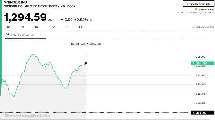 Chứng khoán 24/5: VN-Index vượt rung lắc nhờ sự vững vàng một số cổ phiếu trụ