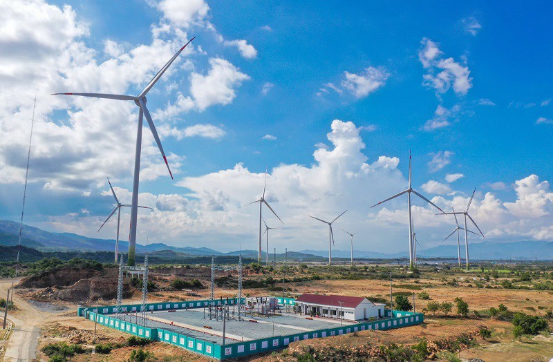 Trung Nam Group vận hành thương mại toàn bộ dự án điện gió ở Ninh Thuận